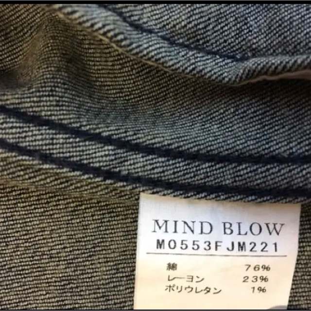 MIND BLOW(マインドブロウ)のMIND BLOW マインドブロウ  デニムジャケット メンズ　Mサイズ 新品 メンズのジャケット/アウター(Gジャン/デニムジャケット)の商品写真