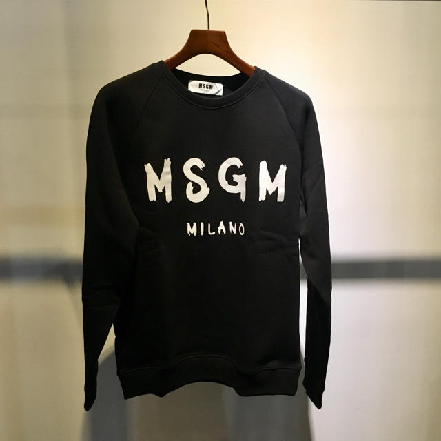 MSGM エムエスジーエム　新品　グラフィティー ロゴスウェット　ブラック