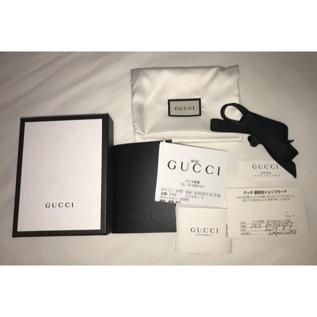 Gucci(グッチ)のてぃむ様専用　　包装付き！　グッチ　名刺入れ　カードケース　ブルー レディースのファッション小物(名刺入れ/定期入れ)の商品写真