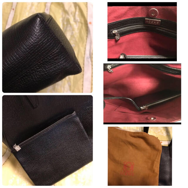 LOEWE(ロエベ)の＊かほたん様専用＊ LOEWE ロエベ トートバック ブラックレザー レディースのバッグ(トートバッグ)の商品写真