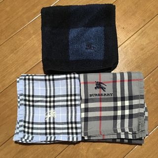 バーバリー(BURBERRY)のバーバリー  グレーのみ(ハンカチ/ポケットチーフ)