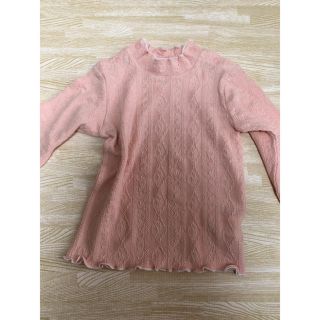 キッズズー(kid’s zoo)のキッズズー  新品　90cm ハイネック　トップス カットソー　長袖　ピンク(Tシャツ/カットソー)