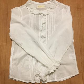 ダブルクローゼット(w closet)のw closet フリル　長袖ブラウス(シャツ/ブラウス(長袖/七分))