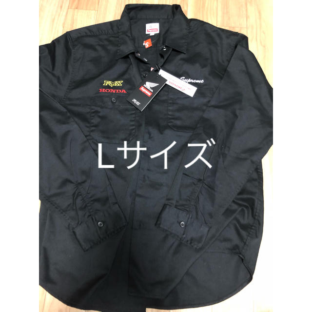 Supreme HONDA FOX RACING work shirt L-