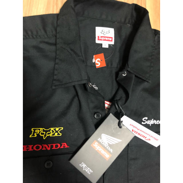 Supreme HONDA FOX RACING work shirt L 1