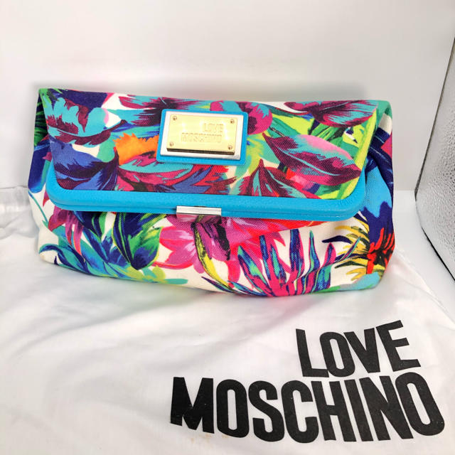 MOSCHINO モスキーノ がま口 クラッチバッグ 正規品