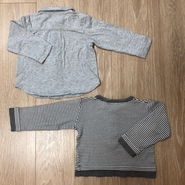 COMME CA ISM(コムサイズム)のコムサイズム ロンT 90&95サイズ 長袖2着セット Tシャツ ネクタイ風 キッズ/ベビー/マタニティのキッズ服男の子用(90cm~)(Tシャツ/カットソー)の商品写真