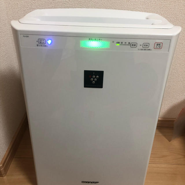 空気清浄器美品 シャープ 空気清浄機 プラズマクラスター FU-G51-W