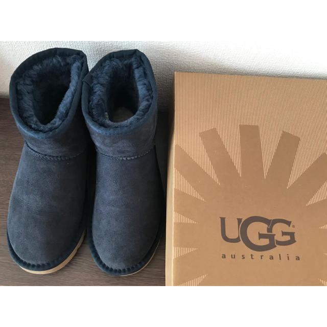 ＊美品 UGGアグ クラッシックミニ ネイビー 6  23cm