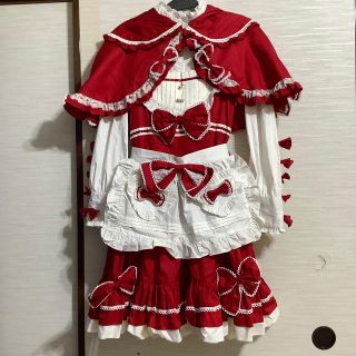 ベイビーザスターズシャインブライト(BABY,THE STARS SHINE BRIGHT)の未使用 赤ずきんちゃん ロリータ ハロウィン コスプレ XL(セット/コーデ)