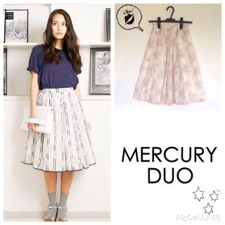 マーキュリーデュオ(MERCURYDUO)のMERCURYDUO ギャザースカート(ひざ丈スカート)