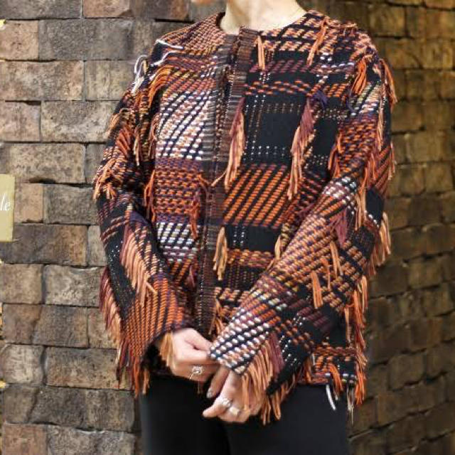 スーパーセール】 GREED - GREED a MALHIA FRINGE ツィードコートの