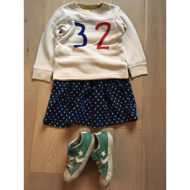 GAP Kids(ギャップキッズ)の水玉ワンピース＊デニムスカート＊ドット キッズ/ベビー/マタニティのキッズ服女の子用(90cm~)(ワンピース)の商品写真