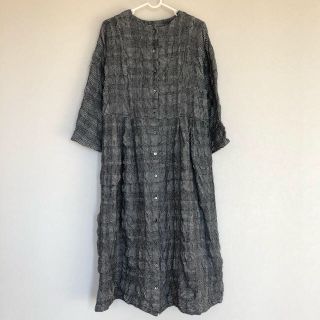 ネストローブ(nest Robe)のnest Robe ネストローブ ウールコットンチェック2wayワンピース(ロングワンピース/マキシワンピース)