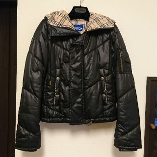 バーバリーブルーレーベル(BURBERRY BLUE LABEL)の新品、未使用 BURBERRY BLUE LABEL 中綿 ブラック ジャケット(ブルゾン)