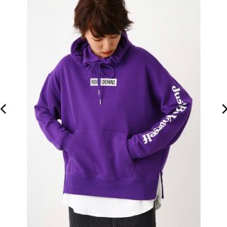 ロデオクラウンズワイドボウル(RODEO CROWNS WIDE BOWL)のBOX LOGO レイヤードパーカー(パーカー)