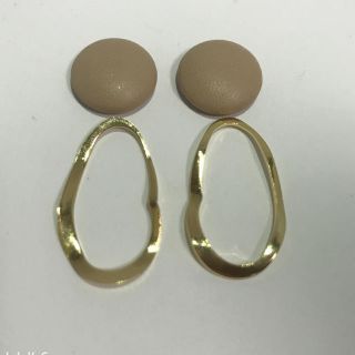 レザーカボション  ピアス(ピアス)