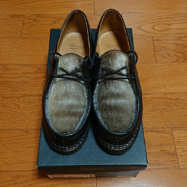 Paraboot(パラブーツ)のPARABOOT MICAEL PHOQUE UK39.5 黒 5回着用極美品 メンズの靴/シューズ(ドレス/ビジネス)の商品写真