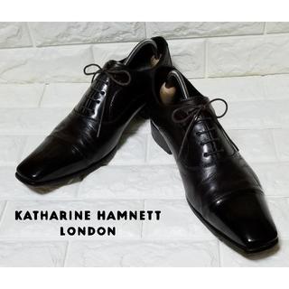 キャサリンハムネット(KATHARINE HAMNETT)の✿KATHALINE HAMNETT✿ストレートチップ 27.0cm 黒茶(ドレス/ビジネス)