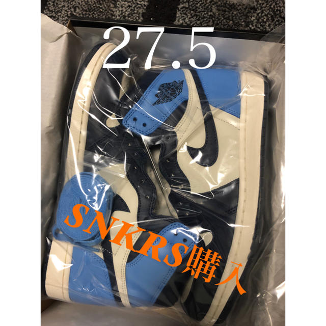 air jordan 1 high og obsidian靴/シューズ