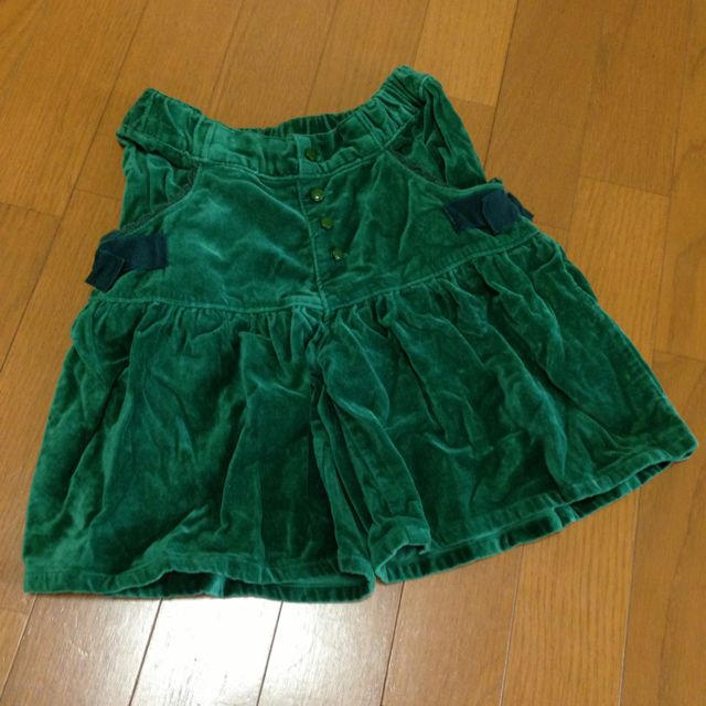 Seraph(セラフ)の【美品】深グリーン♡冬キュロット キッズ/ベビー/マタニティのキッズ服女の子用(90cm~)(スカート)の商品写真