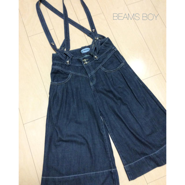 BEAMS BOY(ビームスボーイ)のBEAMS BOYデニムサスペガウチョパンツ レディースのパンツ(サロペット/オーバーオール)の商品写真