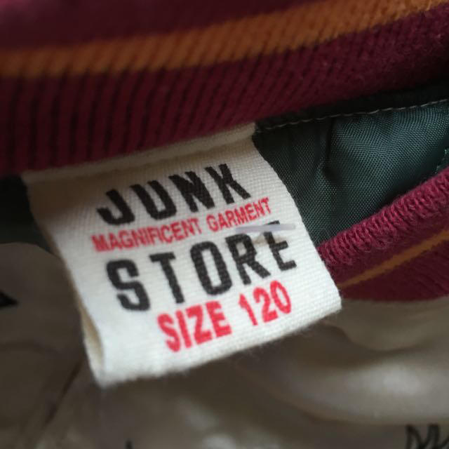 JUNK STORE(ジャンクストアー)のJUNKSTOREスタジャン✨120cm キッズ/ベビー/マタニティのキッズ服男の子用(90cm~)(ジャケット/上着)の商品写真