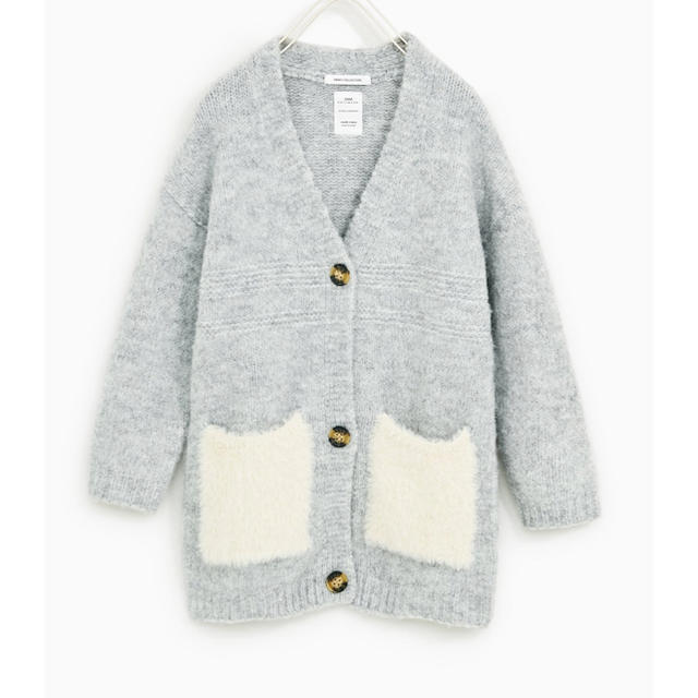 ZARA(ザラ)のZARA ザラ　ポケット付きカーディガン　ZARA kids レディースのトップス(カーディガン)の商品写真