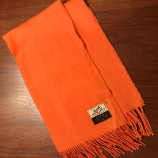 エルメス(Hermes)のエルメス オレンジ カシミア100% マフラー (マフラー/ショール)