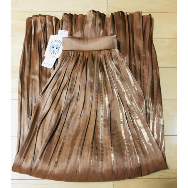 しまむら(シマムラ)のプチプラのあや シャイニープリーツスカート S レディースのスカート(ロングスカート)の商品写真