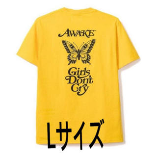 アウェイク(AWAKE)のawake  ny girls don't cry  verdy tシャツ　L(Tシャツ/カットソー(半袖/袖なし))
