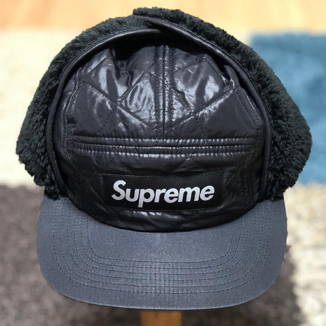 supreme quilted earflap camp cap サイズM/L