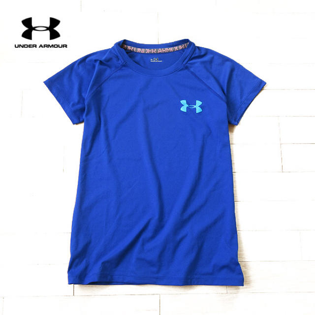 UNDER ARMOUR(アンダーアーマー)の超美品 M アンダーアーマー レディース 半袖Tシャツ ブルー レディースのトップス(Tシャツ(半袖/袖なし))の商品写真