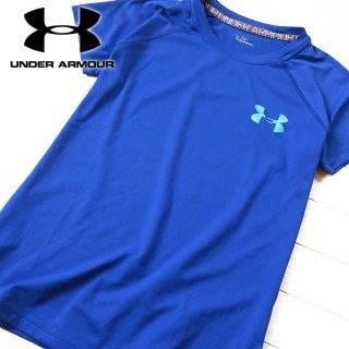 アンダーアーマー(UNDER ARMOUR)の超美品 M アンダーアーマー レディース 半袖Tシャツ ブルー(Tシャツ(半袖/袖なし))