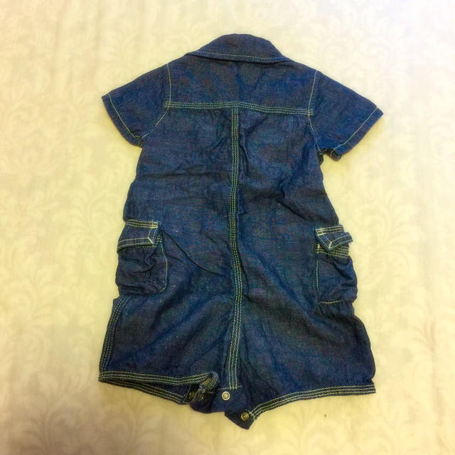 babyGAP(ベビーギャップ)のBabyGAP デニム ロンパース キッズ/ベビー/マタニティのベビー服(~85cm)(ロンパース)の商品写真