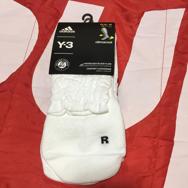 Y-3(ワイスリー)のadidas アディダス Y-3 靴下 ソックス 白 ホワイト  メンズのレッグウェア(ソックス)の商品写真