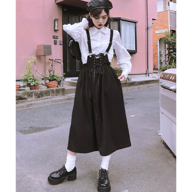 BLACK BUNNYS ♡ fancy long skirt
