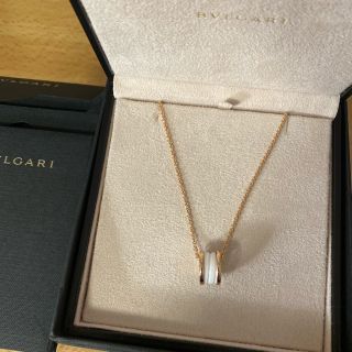 ブルガリ(BVLGARI)のB.ZERO1 ネックレス　ブルガリ♡ ゼロワン　ピンクゴールド　セラミック(ネックレス)