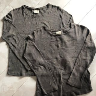 ザラキッズ(ZARA KIDS)のZARAキッズ　ロングTシャツ　140㎝　&  128㎝　姉妹お揃い(Tシャツ/カットソー)