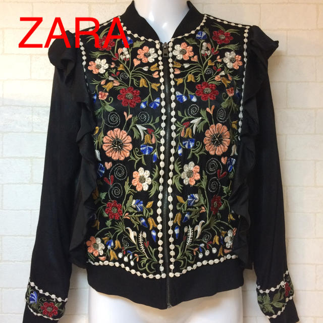 ZARA - 激レア ZARA 花柄 アウターの通販 by マダム キャサリン｜ザラならラクマ