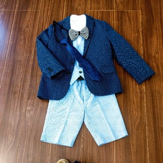 エイチアンドエム(H&M)のhoshiumi様専用  H&M男児スーツ・靴一式セット 120(ドレス/フォーマル)