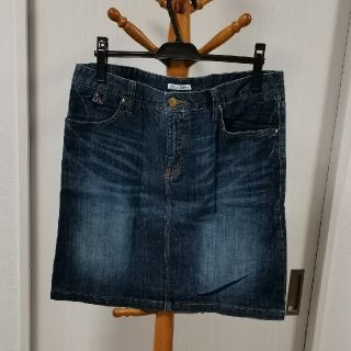 London denim デニムスカート LL(ひざ丈スカート)