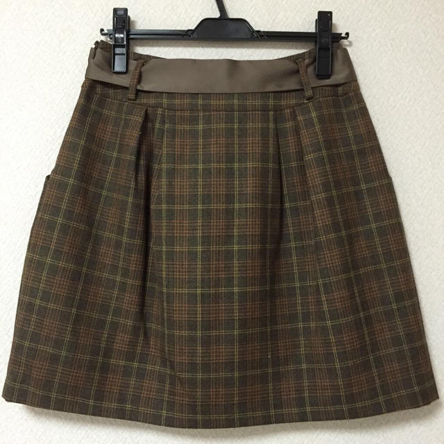 Lois CRAYON(ロイスクレヨン)の【パルチザン】リボン付チェックスカート レディースのスカート(ひざ丈スカート)の商品写真