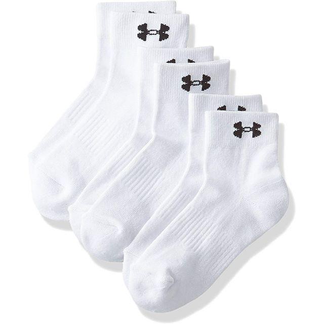 UNDER ARMOUR(アンダーアーマー)のアンダーアーマー ローカットソックス 3足セット 1295331-100 SM メンズのレッグウェア(ソックス)の商品写真