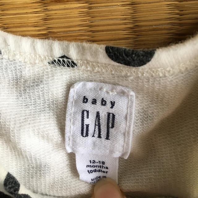 babyGAP(ベビーギャップ)のBaby gap★ハート柄ワンピース❤️ キッズ/ベビー/マタニティのベビー服(~85cm)(ワンピース)の商品写真