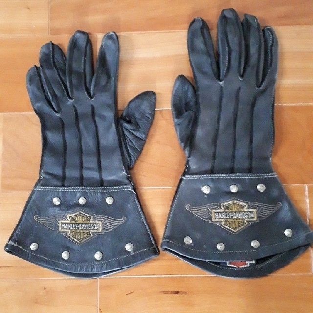 Harley Davidson(ハーレーダビッドソン)のNick様専用商品です！　ハーレダビッドソン　レザーグローブ メンズのファッション小物(手袋)の商品写真