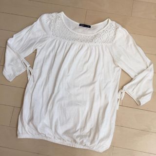 ギャップキッズ(GAP Kids)の【GAP】白 七分袖トップス 140cm(Tシャツ/カットソー)