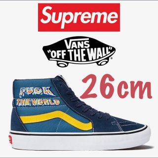 シュプリーム(Supreme)のsupreme  vans sk8 ネイビー キムタク スニーカー コラボ(スニーカー)