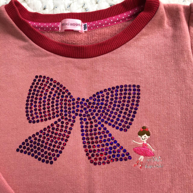 mikihouse(ミキハウス)のミキハウス　女の子トレーナー120cm キッズ/ベビー/マタニティのキッズ服女の子用(90cm~)(Tシャツ/カットソー)の商品写真