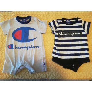 チャンピオン(Champion)のチャンピョン　ベビー服　70cm　２点セット(ロンパース)